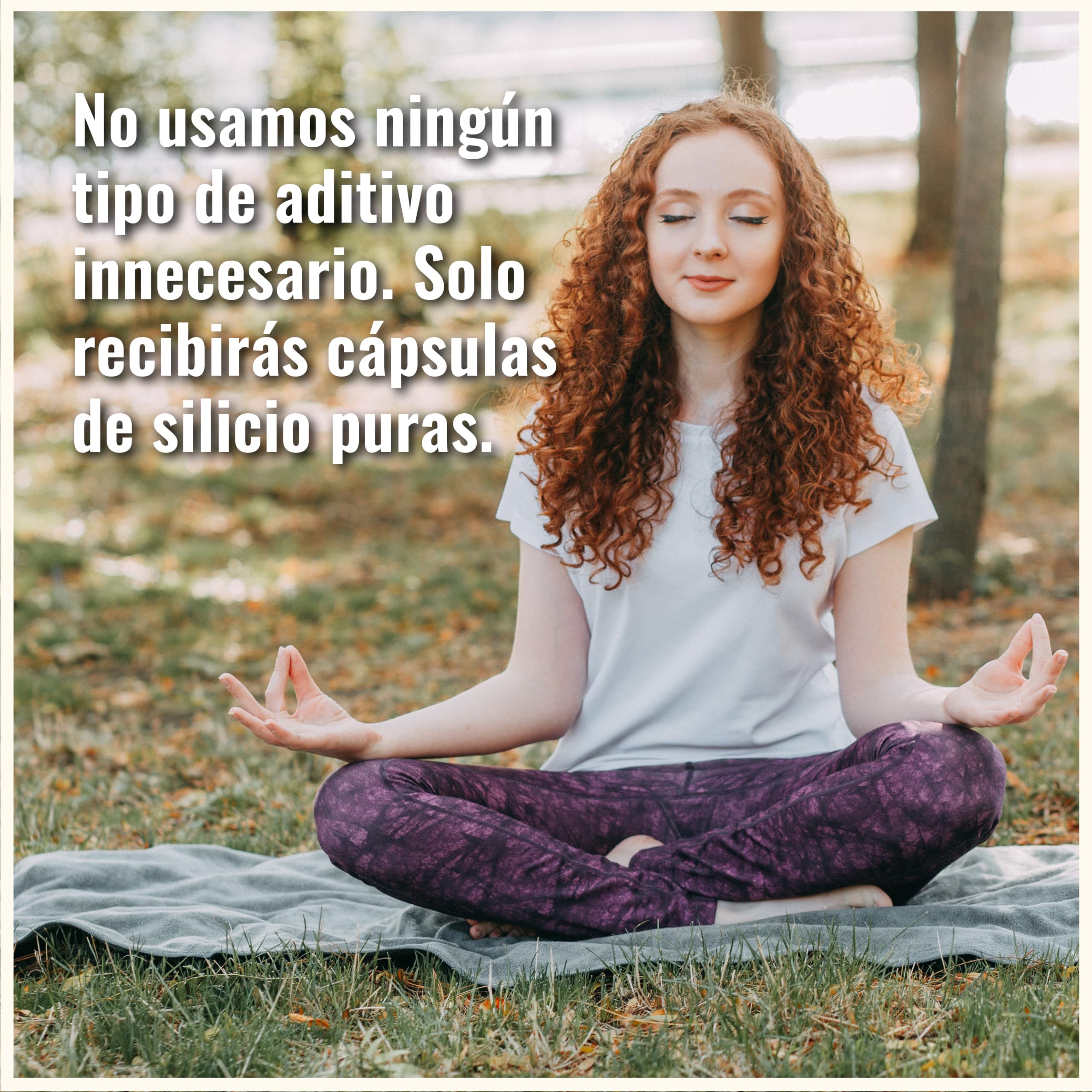 Cápsulas de Silicio - 250 Cápsulas - Silicio de Extracto de Brote de Bambú - Alta Dosis de Sílice - 500 mg por dosis diaria - silicio capsulas