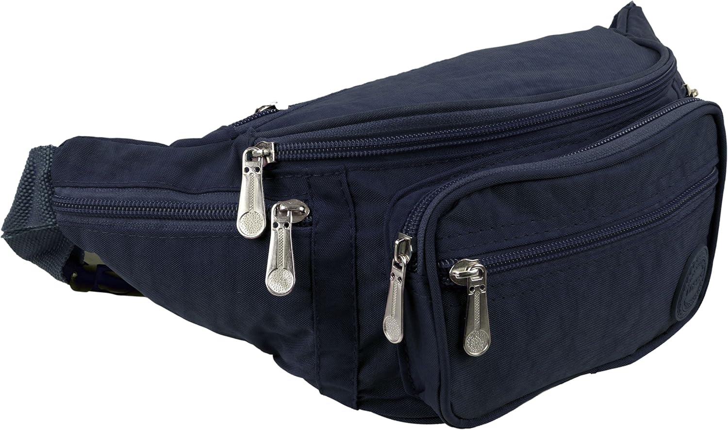 Lorenze Women's Lorenz Nylon Bum Bag Fanny Pack 6 Colours Travel Raves Holiday Onesize Navy