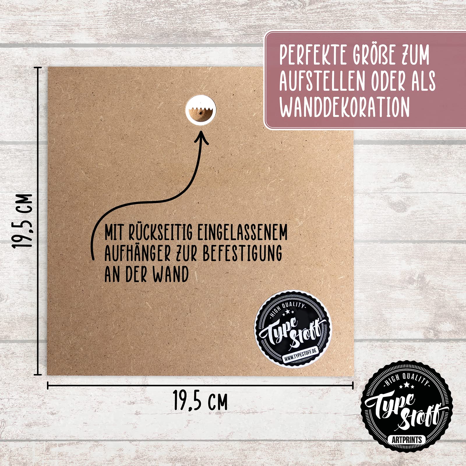 Plaque en bois avec inscription en allemand « glücklich – im Plaque en bois avec inscription en allemand « glücklich – im