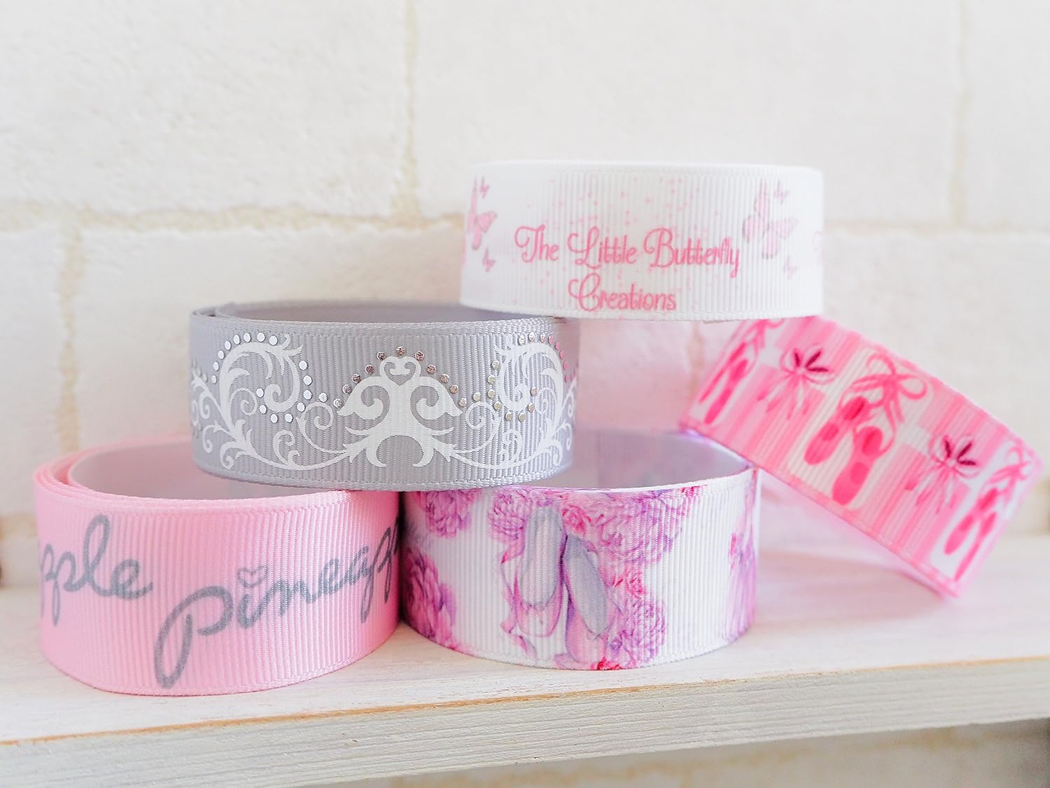 手芸用 プリンセス グログランリボン5本セット 幅2cm 2 5cm 1ヤード R001 並行輸入品 約92センチ 5 手作りリボン 福袋 初売り