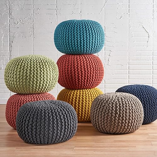 Miniatura 4 de Puf de tela Moro, Aqua Agua,Gris,Amarillo,https://www.amazon.com/dp/undefined