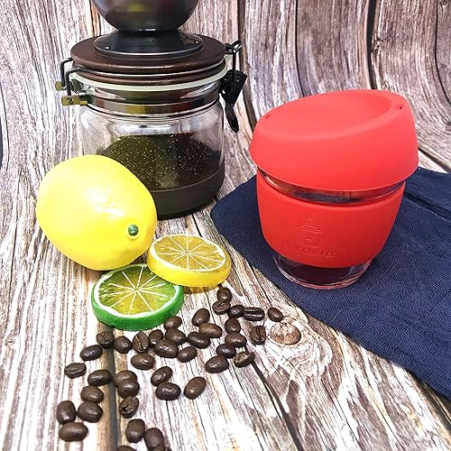 Miniatura 6 de Taza de café reutilizable con tapa a prueba de fugas y funda antideslizante, apta para lavavajillas y microondas