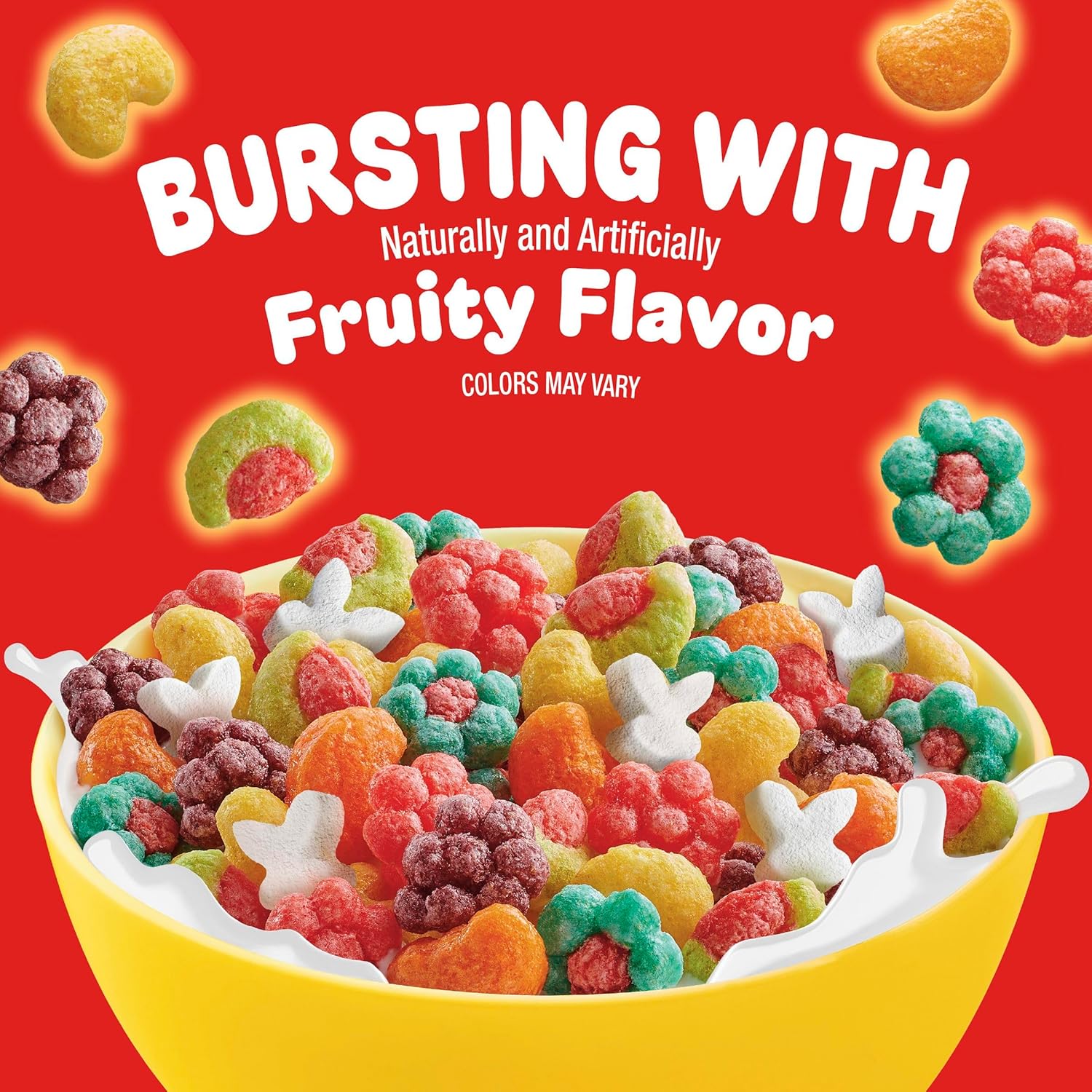 Fruity Breakfast Cereal With Marshmallows, Made With Whole Grain