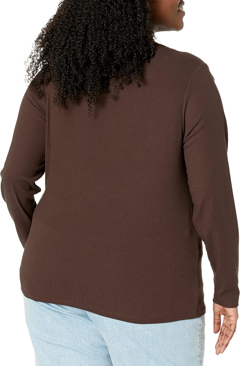 Amazon Essentials Sweater for Women, Long Sleeve Slim-Fit Rib Scoop Neck (Available in Plus Size), Pack of 2 - Image 7