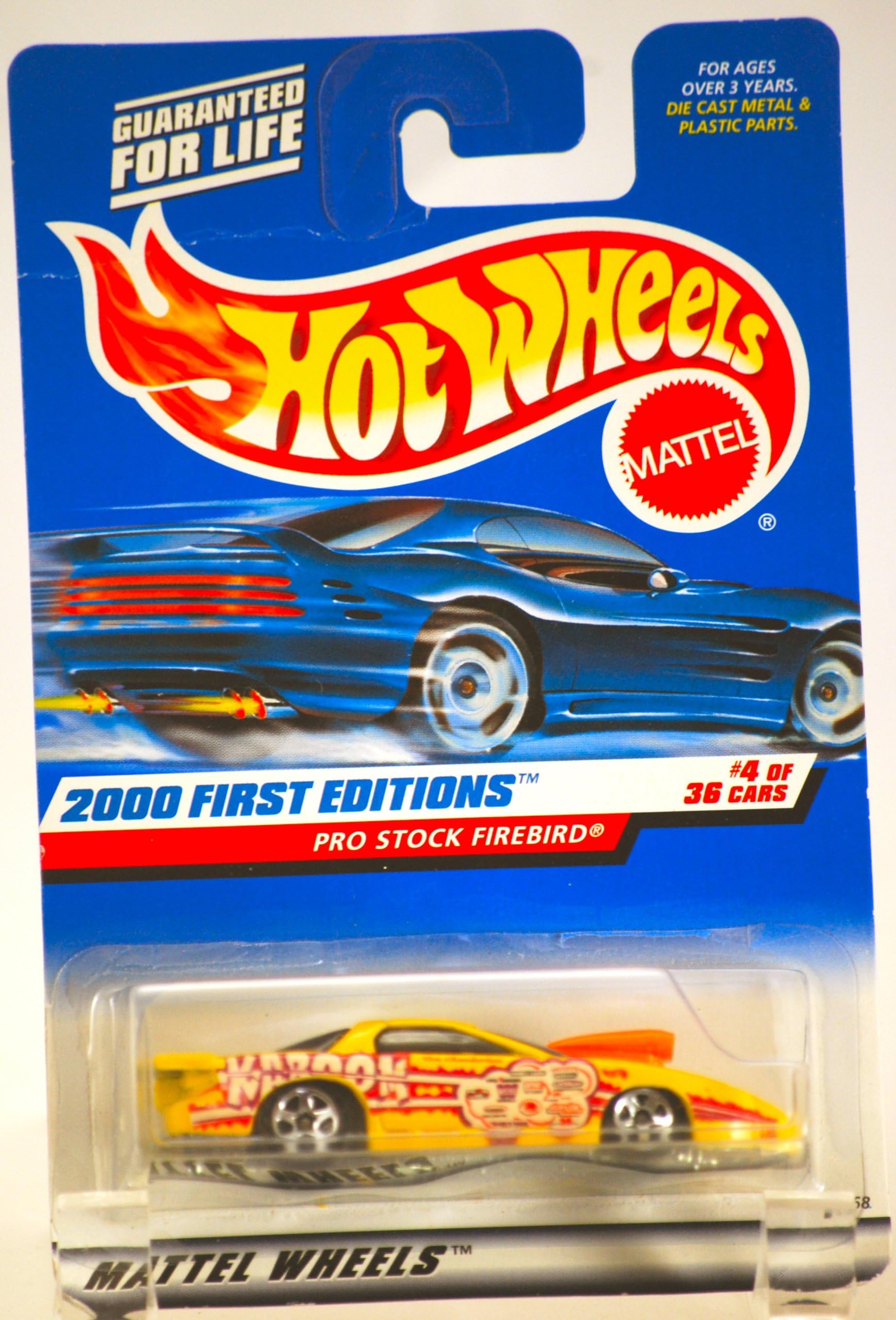 2000 - Mattel / Hot Wheels - Pro Stock Firebird (Yellow) - 2