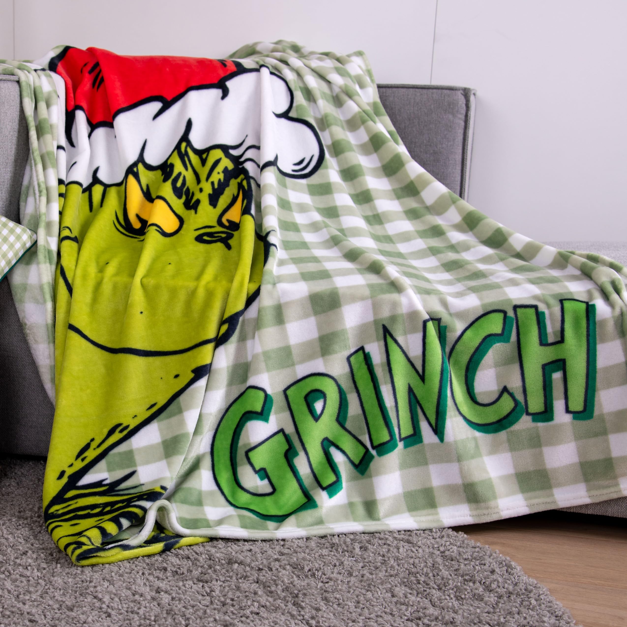Herding Couverture Grinch Wellsoft, 150 x 200 cm, 100% Polyester, Multicolore