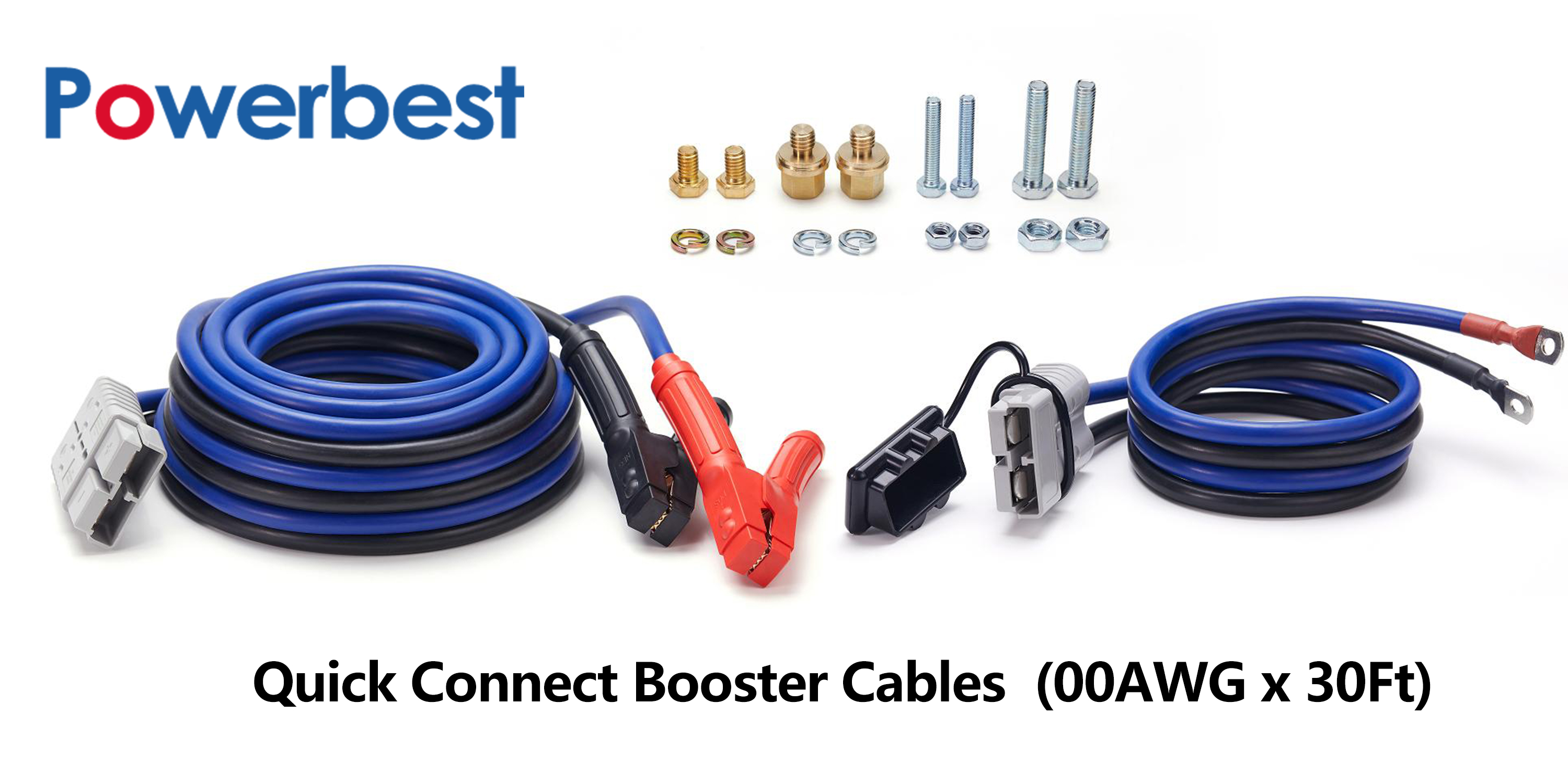 Amazon.com: Heavy Duty Jumper Cables - 2/0 Gauge 30 Feet