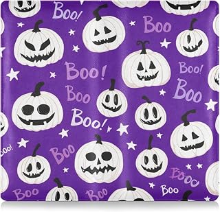 Takiito Car Registration and Insurance Card Holder, Halloween Pumpkins PU Leather Glove Box Organizers for Cards Driving Licence Documents, Vehicle Accessories