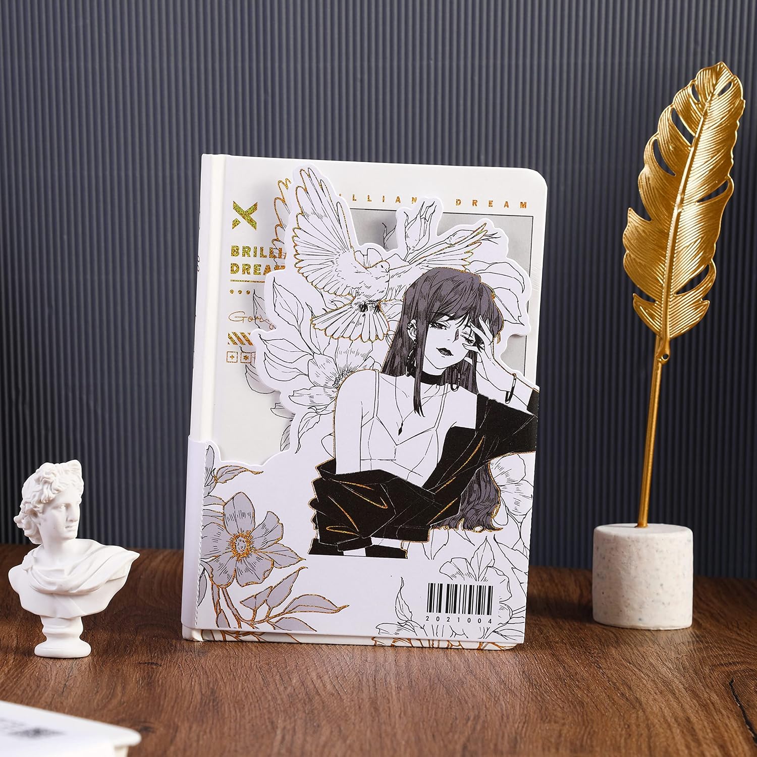 KetA Anime Journal, Kawaii Journal, Notebook, Diary for Girls, Women, 5.3 x 7.5 inch. 13.5 x 19.2 cm., 224 pages, Premium Quality Paper,