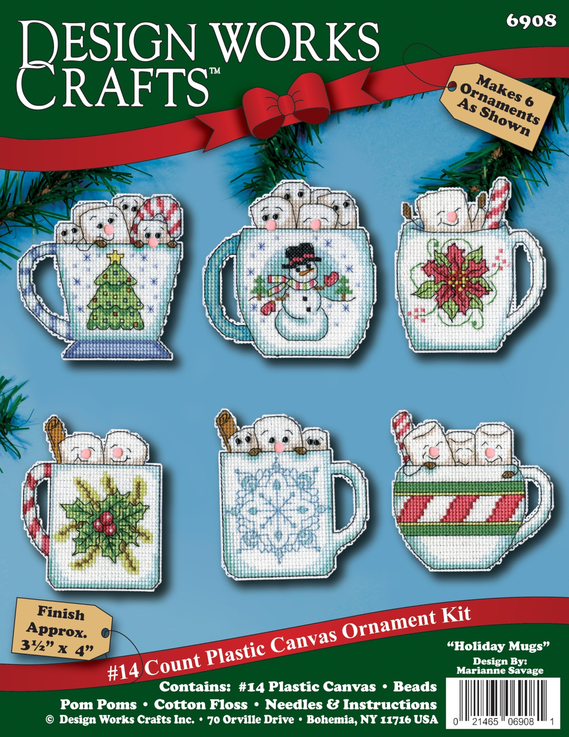 Design Works Crafts Inc. Holiday Mugs Counted Cross Stitch