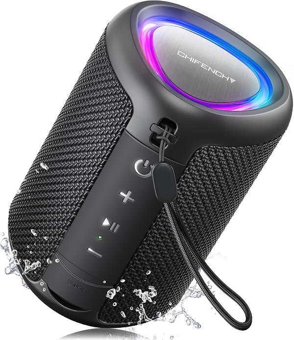 Altavoz Bluetooth Portátil Esencial para Playa: IPX5 a Prueba de Agua para Exteriores
