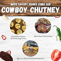 Vista 6 de Kent Rollins Chutneys and Relishes - Chutney de Chile verde y chipotle vaquero sin gluten - Ingrediente multiusos, condimento y cobertura - Ideal