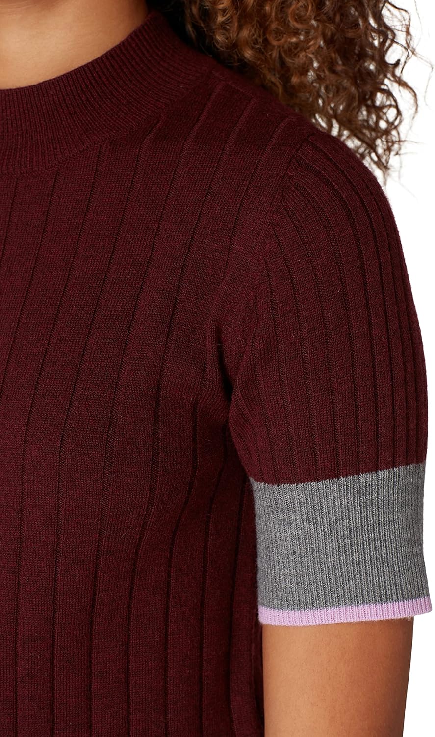 TOME Collective Rent The Runway Pre-Loved Plum Ribbed Sweater - Image 5