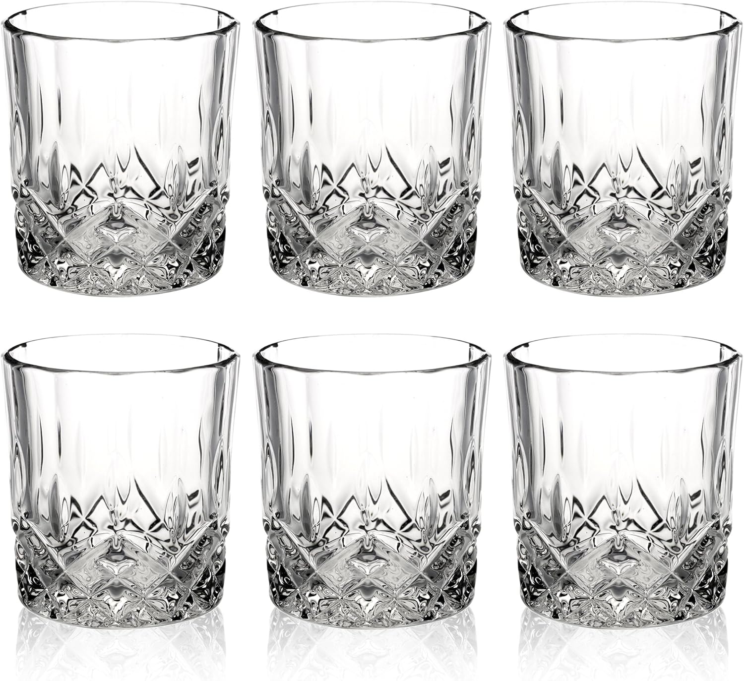 Queensway Lot de 6 verres à whisky dans un coffret cadeau, 6x Pompeii