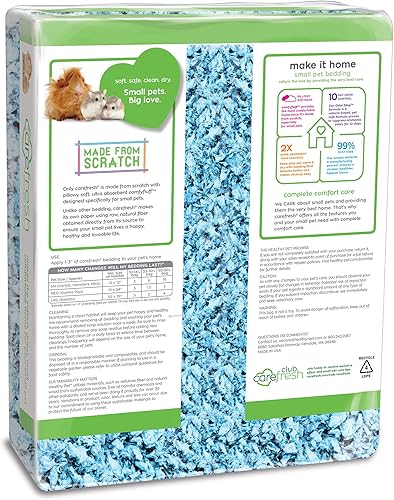 Miniatura 17 de Carefresh - Cama para mascotas pequeñas de papel natural color blanco, 99% libre de polvo con control de olores, 10 L, blanco