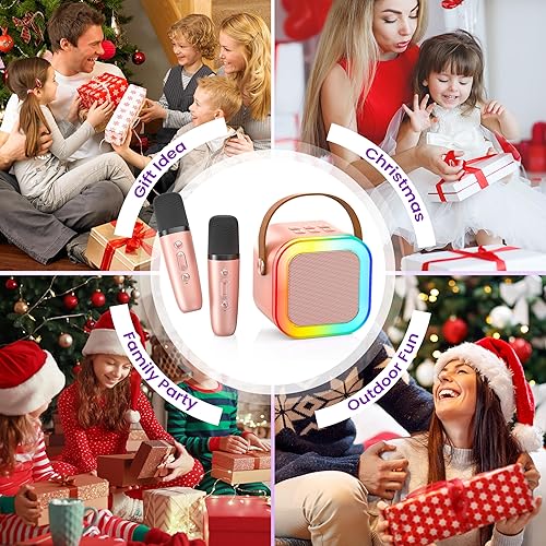 Miniatura 2 de Mini máquina de karaoke para niños y adultos, 2025 Los mejores regalos de Navidad y cumpleaños para niñas de 3, 4, 5, 6, 7, 8 años o más, altavoz