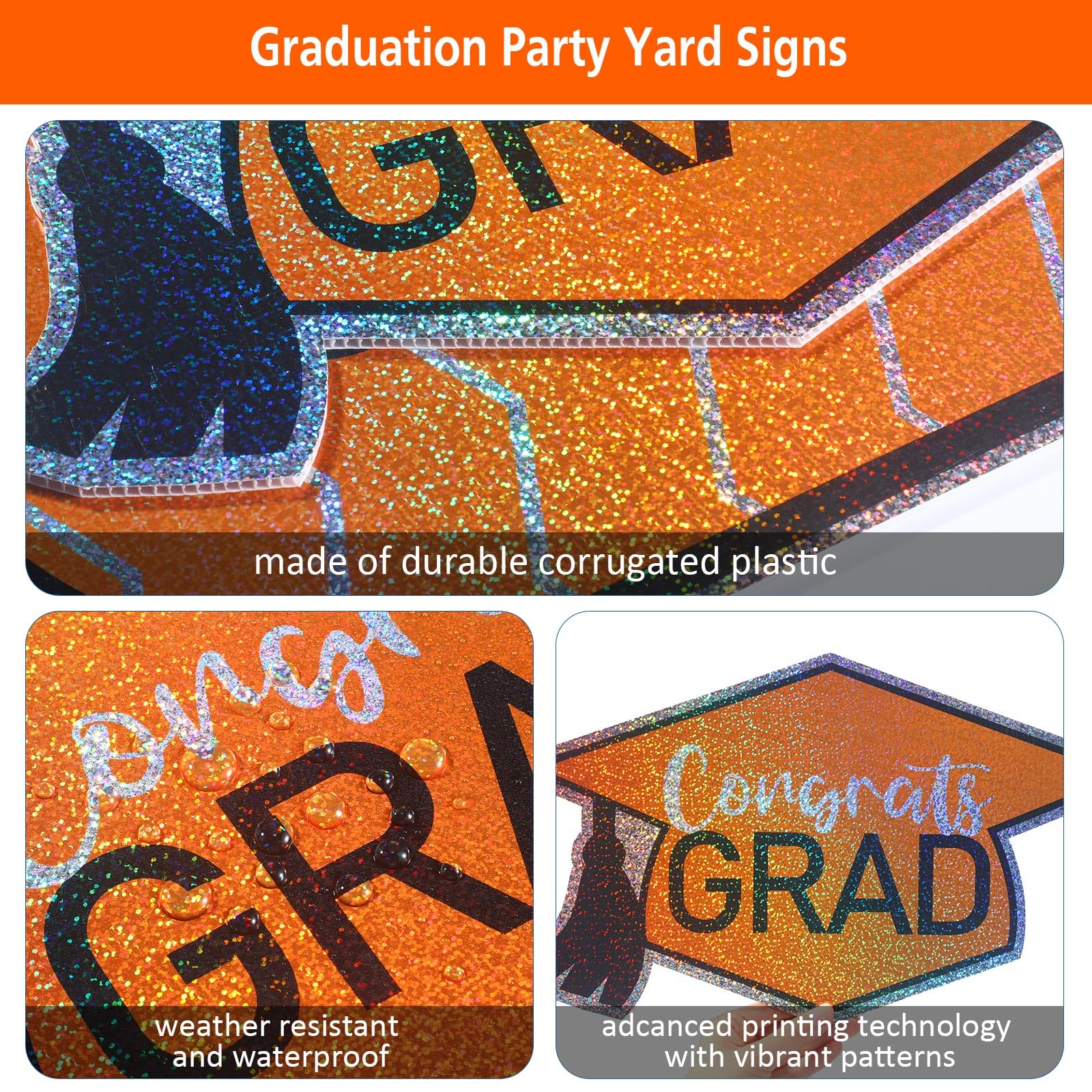 Snapklik.com : Tatuo 11 Pcs Graduation Yard Sign Decorations Congrats ...