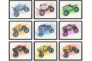 Monster Jam Room Decor for Boys by 97 Decor - Fuel Your...
