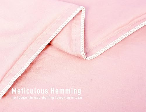 Miniatura 7 de Sunflower Juego de 2 fundas de almohada tamaño Queen, 100% algodón, 2 fundas de almohada Queen de 20 x 30 pulgadas, color rosa oscuro, suaves y