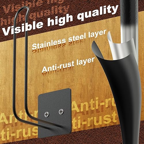 Miniatura 3 de Paquete de 3 percheros antioxidantes, organizador de sombreros para gorras de béisbol, adhesivo sin perforaciónsoporte para sombreros de