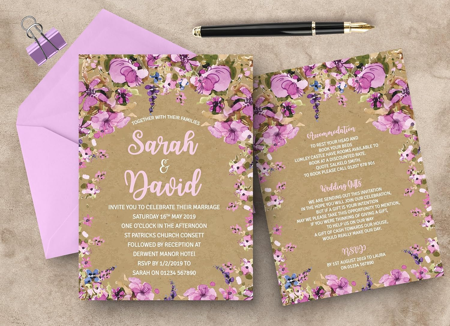 Wedding Day And Evening Invites - UK - View #13