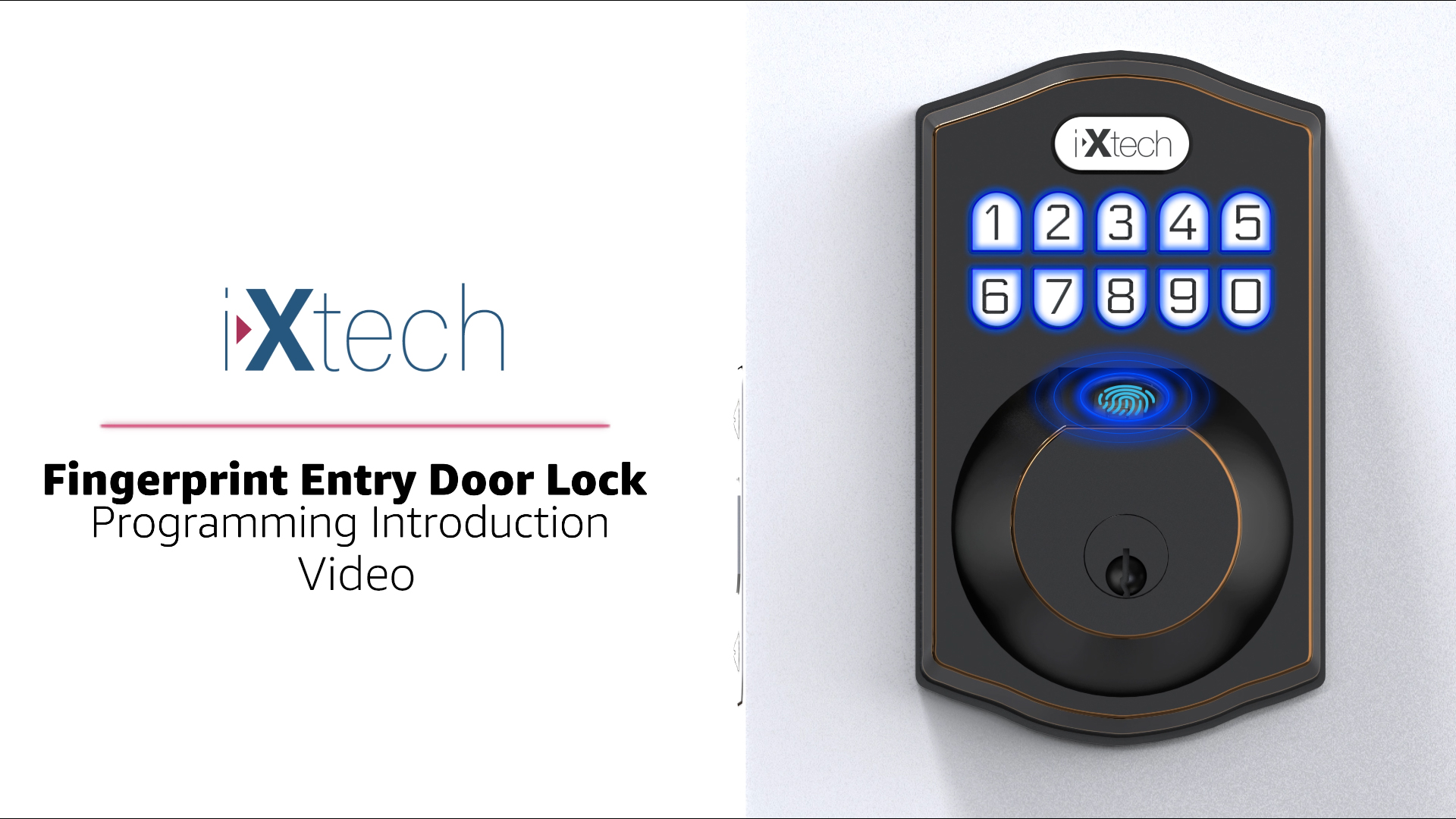 Amazon.com: IXTECH Fingerprint Door Lock Set, Keyless Entry Door