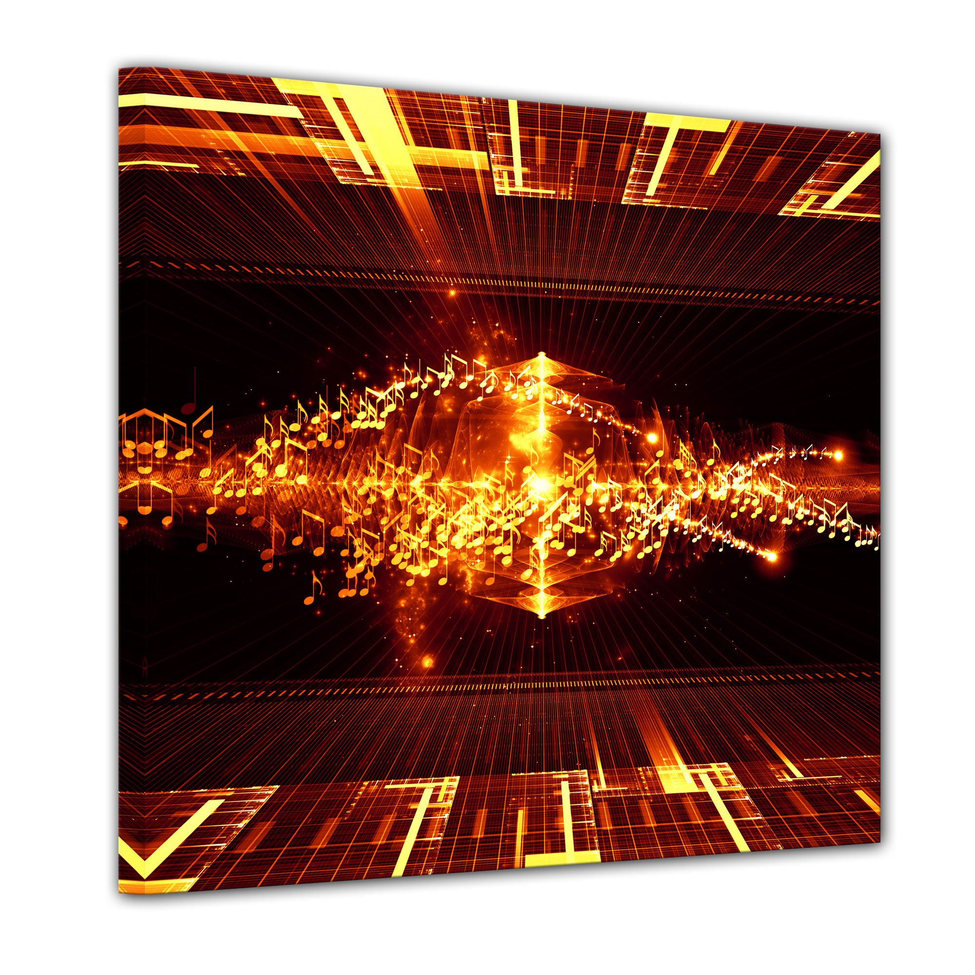 Bilderdepot24 Bild auf Leinwand | Abstrakte Kunst 51 in 60x60 cm als Wandbild | Wand-deko Dekoration Wohnung modern Bilder | 200740-60x60
