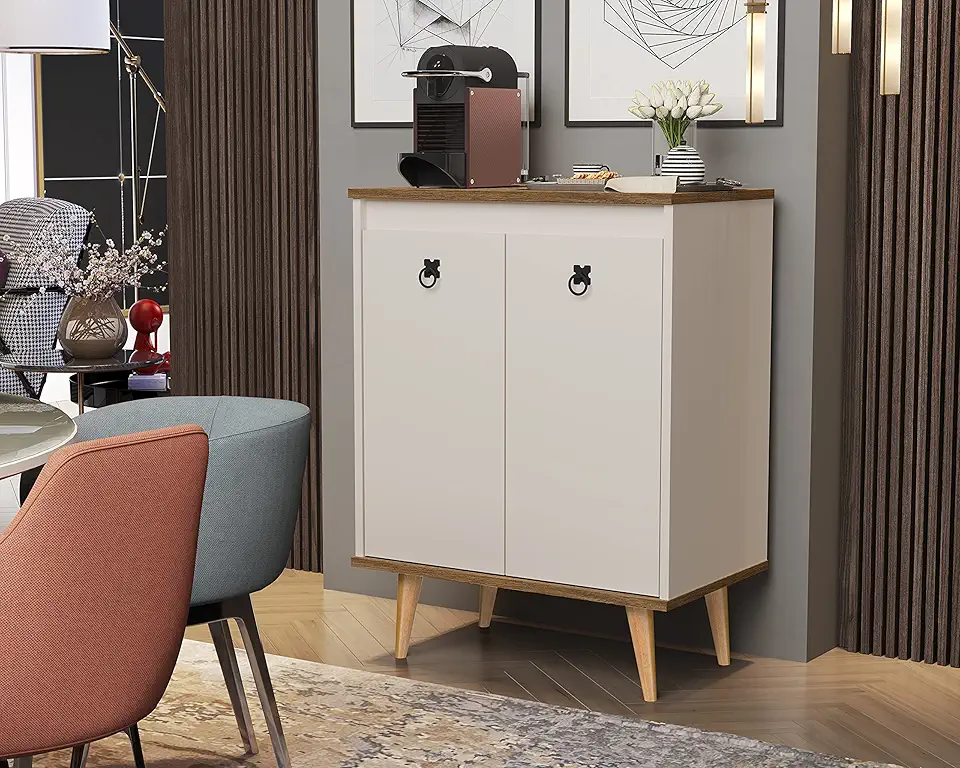 Aparador 2 Portas Buffet Cantinho do Café/Pés Palitos/Recepção/Sala