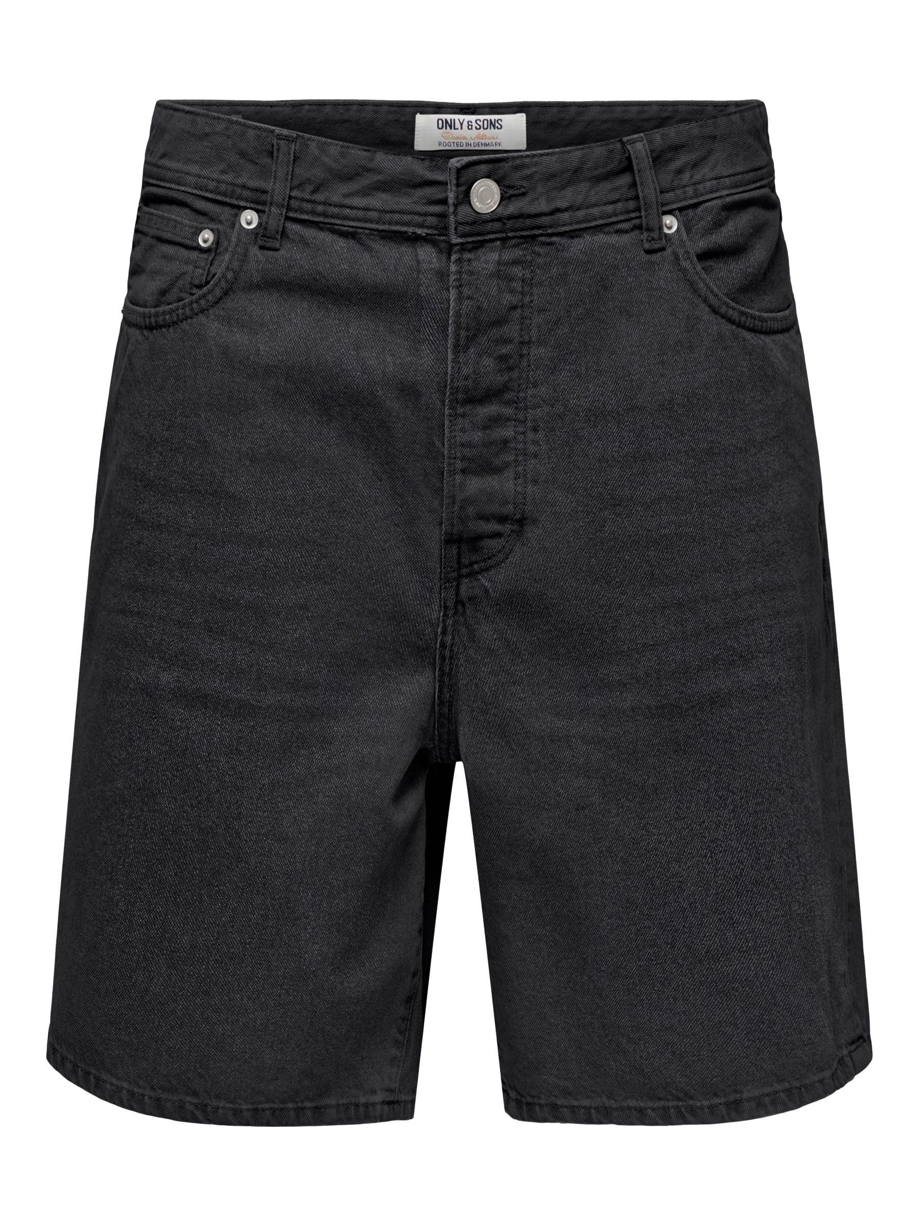 Only & Sons Male Jeans-Shorts ONSFADE Mid Rise Gerade geschnitten Shorts