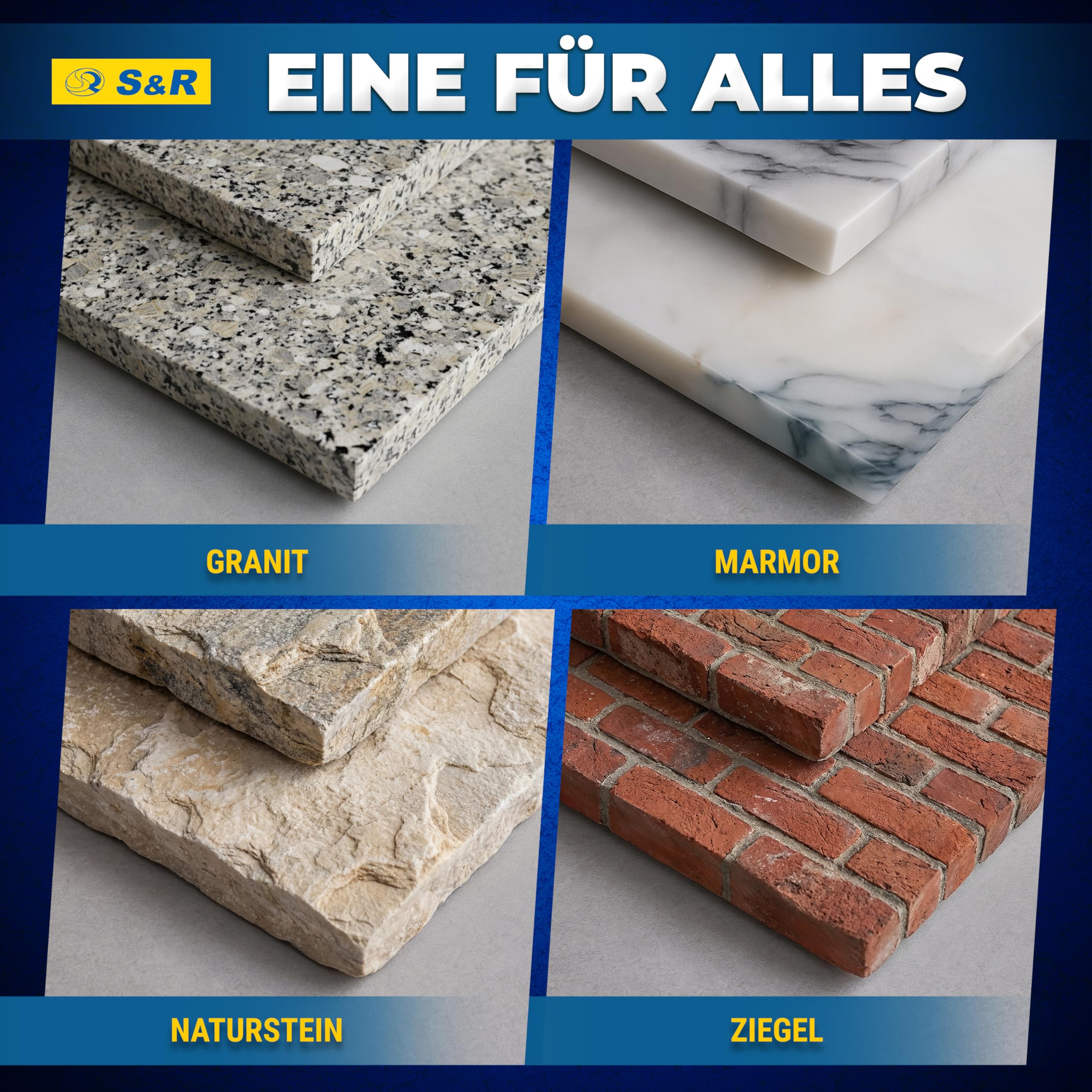 S&R Diamanttrennscheibe 400 x 25.4 x 3.0 x 10 mm in Industrie-Qualität, Diamant-Trennscheibe für Naturstein, Kunststein, Sandstein, Hartziegel, für Motortrennsägen und Tischsägen