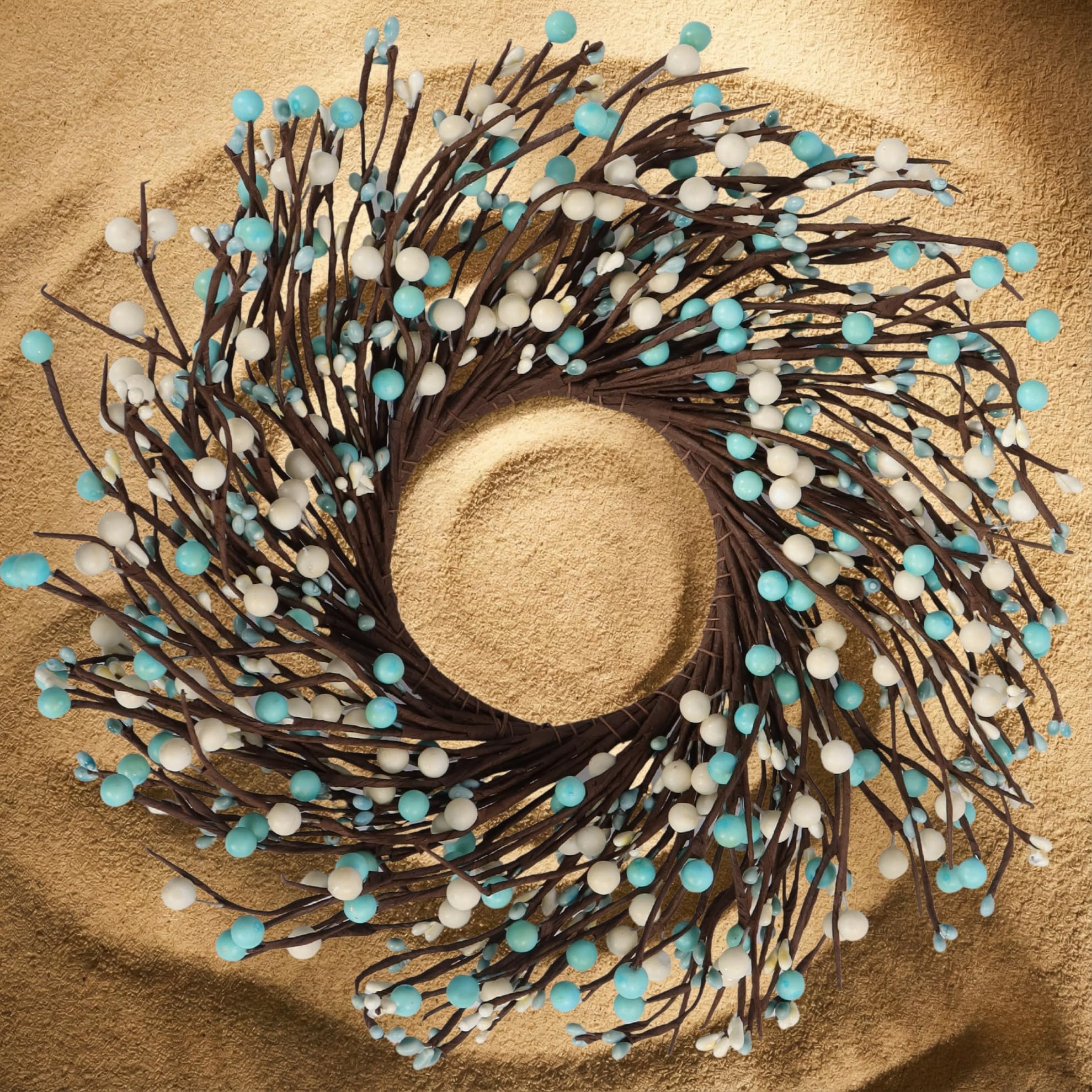 Couronne rustique authentique pour illuminer vos soirées