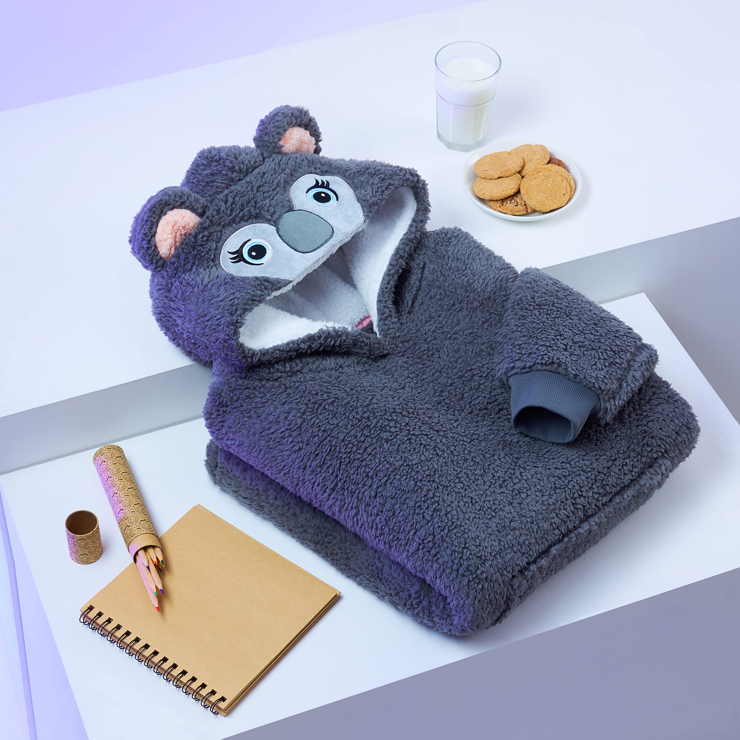 CityComfort Felpa Coperta Oversize con Cappuccio Bambina Ragazza