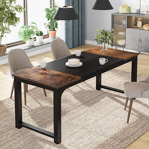 Miniatura 152 de Tribesigns - Escritorio para computadora, escritorio de oficina grande de 63 pulgadas, mesa de estudio, estación de trabajo para oficina en casa,