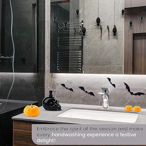 Miniatura 5 de Dispensador de jabón de Halloween para encimera de cocina, fregadero de baño, 100% resina, para jabón de manos, jabón de platos, loción