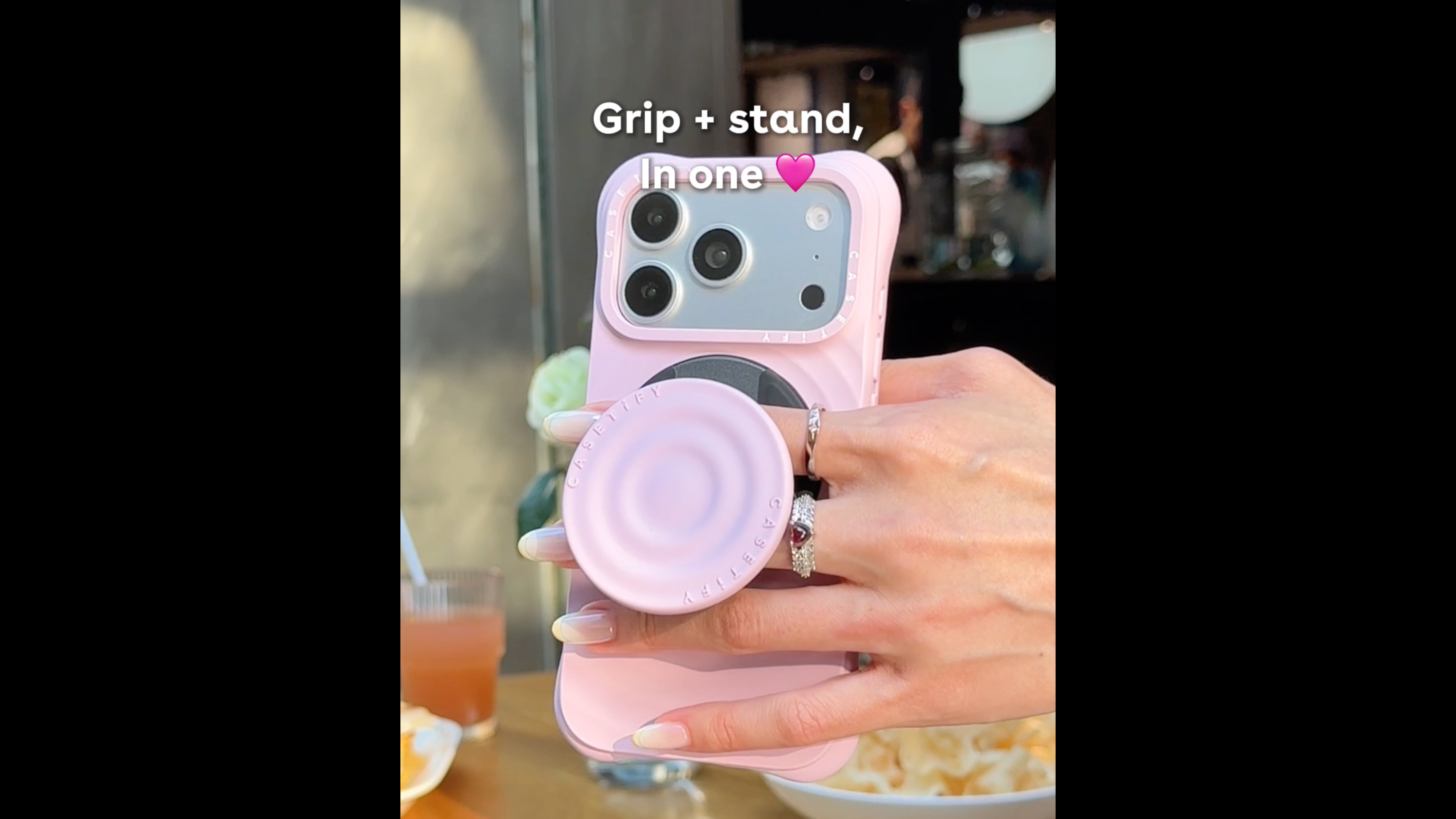 Amazon.com: CASETiFY Snappy Ripple Grip Stand Compatible with