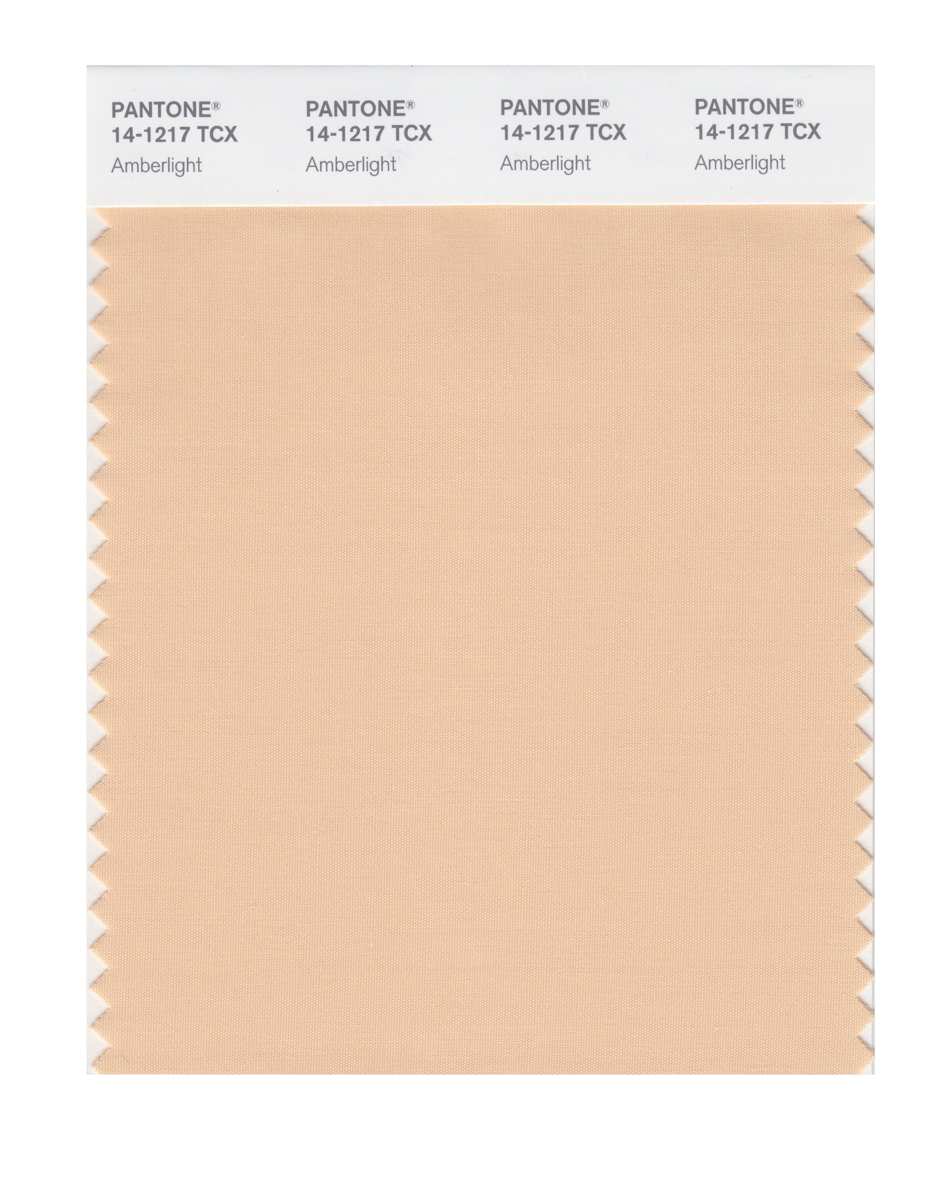 PANTONE Smart 14-1217X Color Swatch Card, Amberlight