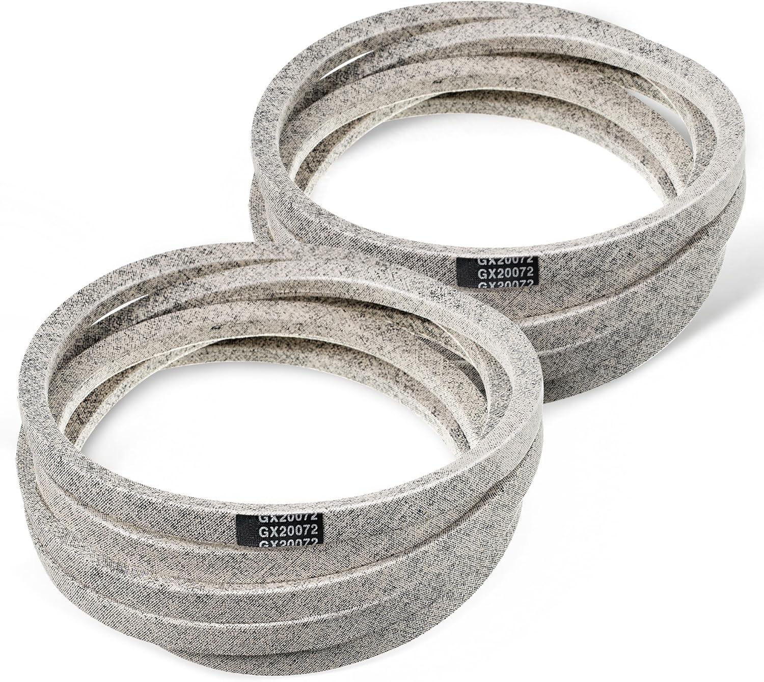 Dreyoo 2 Pack 42" Lawn Mower Deck Belt Compatible with John Deere La100 La105 La110 Gx20072 Compatible with Cub Cadet, 1/2" x 104" Lawn Mower Deck Belt