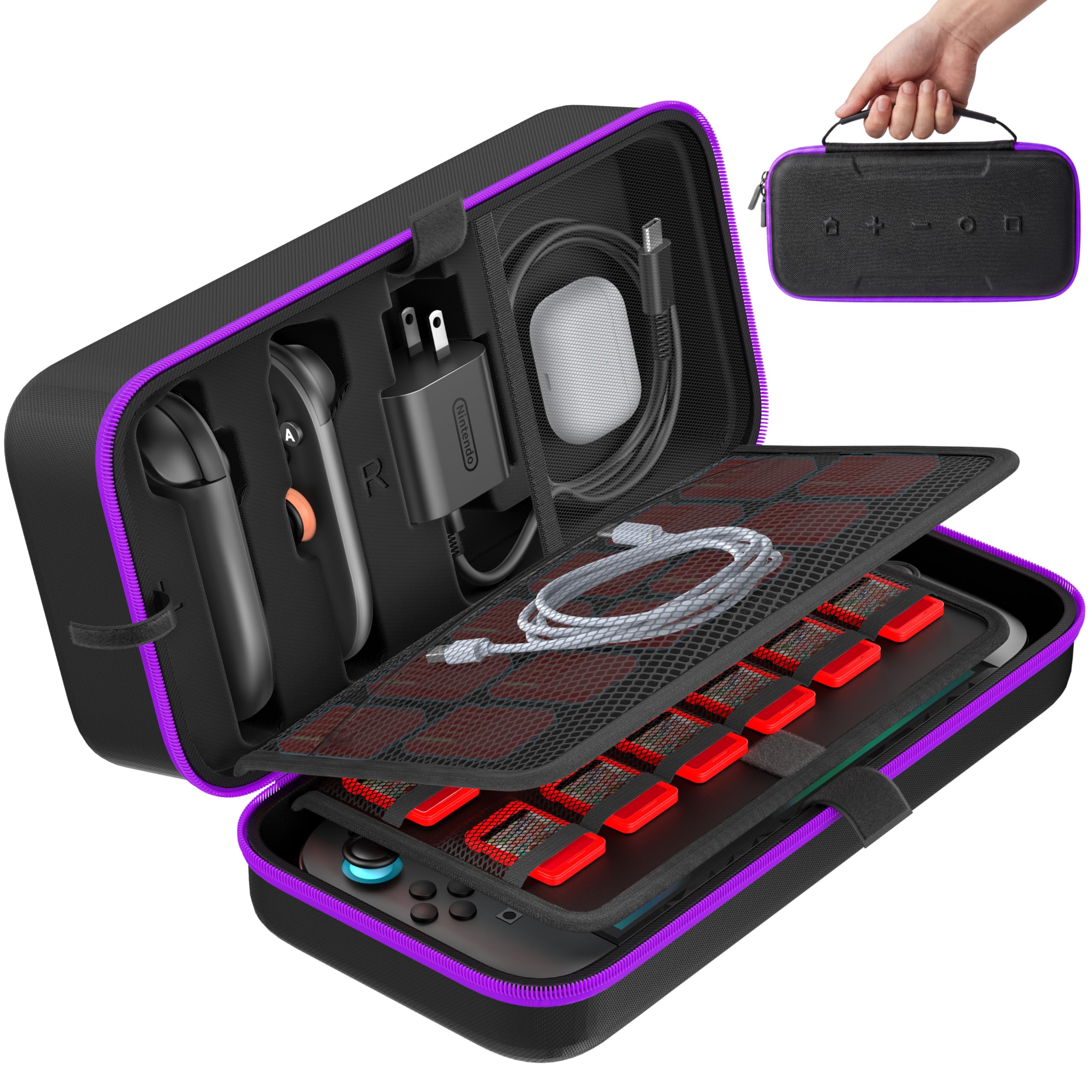 OIVO Carrying Case Compatible with 2025 Nintendo Switch, Portable Switch 2 Travel Carry C…
