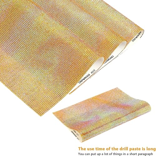 Vista 76 de Outus 12000 piezas de lámina de strass Bling Bling, calcomanías de strass, autoadhesivas, calcomanías para decoración de autos DIY, calcomanías