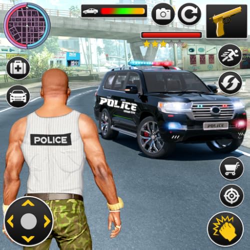 US Police Car Chase Game - Cop Car Driver Gangster Chase Driving Simulator Game