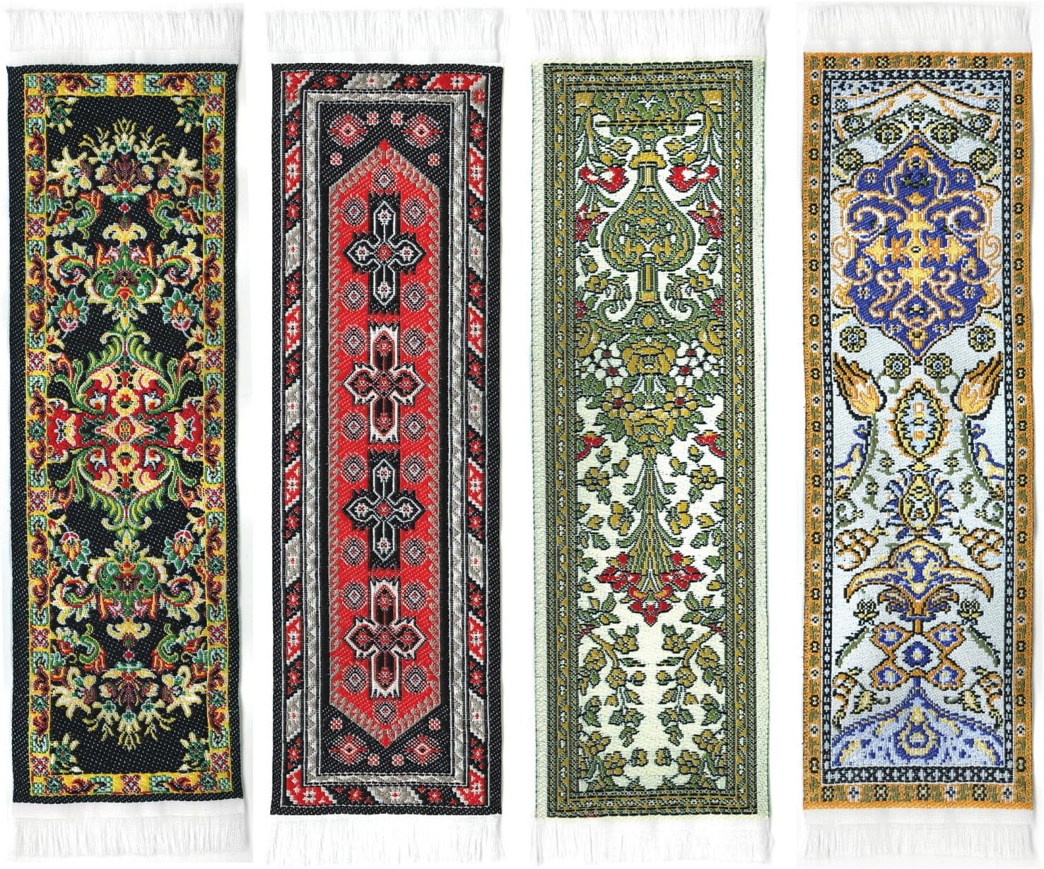 Oriental Carpet Rug Bookmarks 2 (Set of 4) Beautiful
