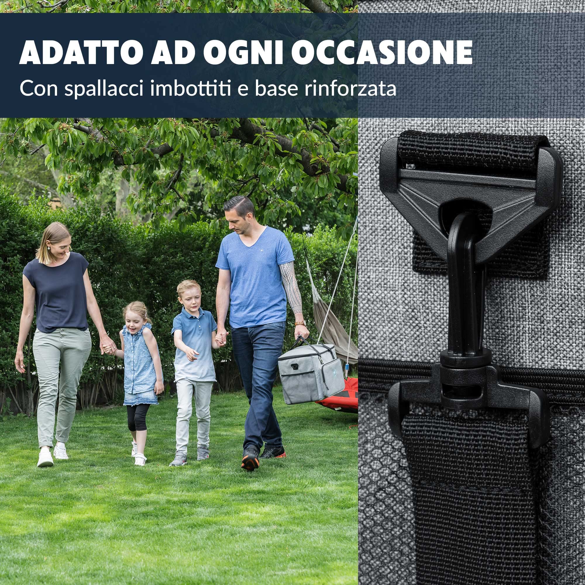 Obics Borsa termica porta pranzo 20 e 30 litri - Frigo isoterma portatile per alimenti, ufficio, picnic e da viaggio - Borsa-Frigo rigida e termiche isolata