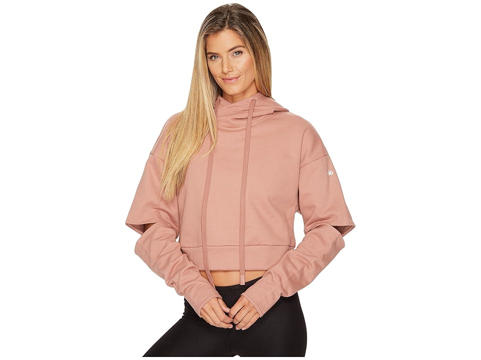 

ALO Peak Long Sleeve Top (Rosewater) Women's Clothing, Pink