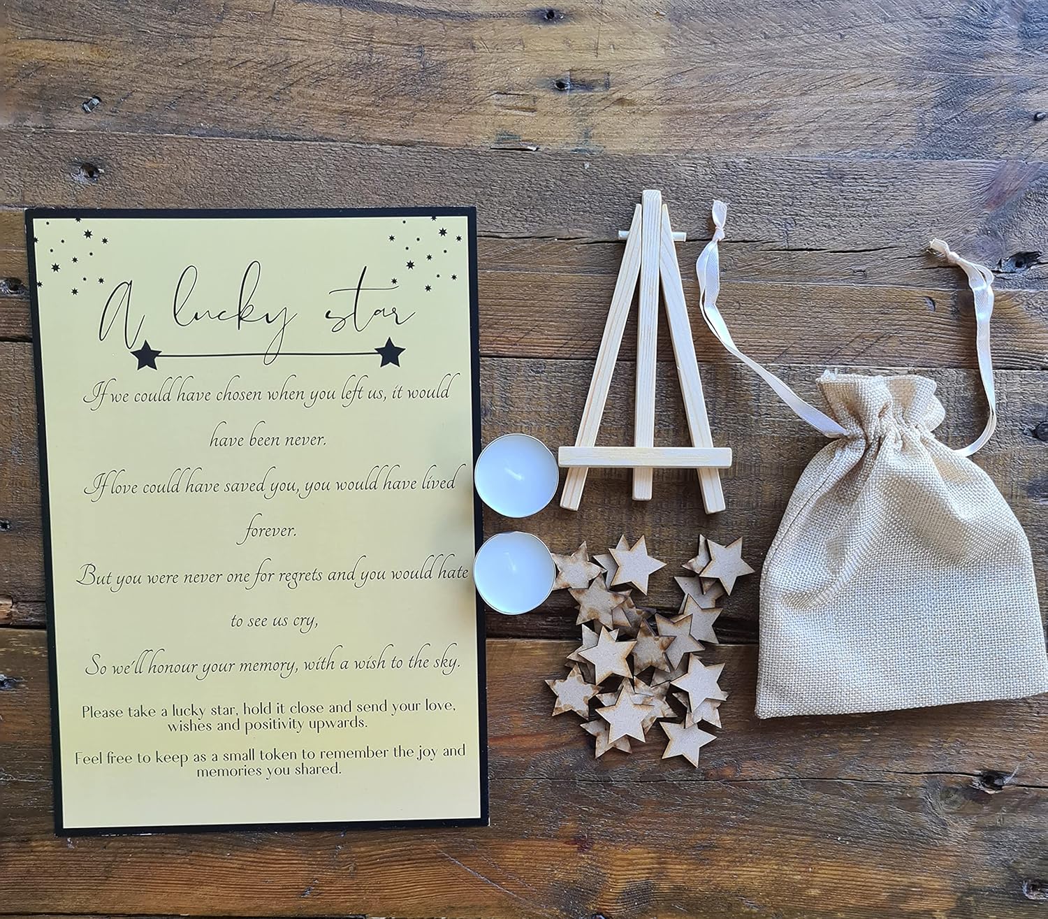 Hewson Funeral Lucky Star Favours Completely Original and Touching