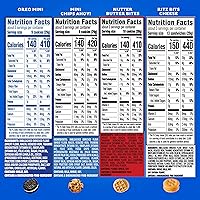 Vista 2 de Mini galletas OREO, mini galletas CHIPS AHOY!, Nutter Butter Bites y RITZ Bits galletas de queso, paquete surtido, 15 bolsas grandes