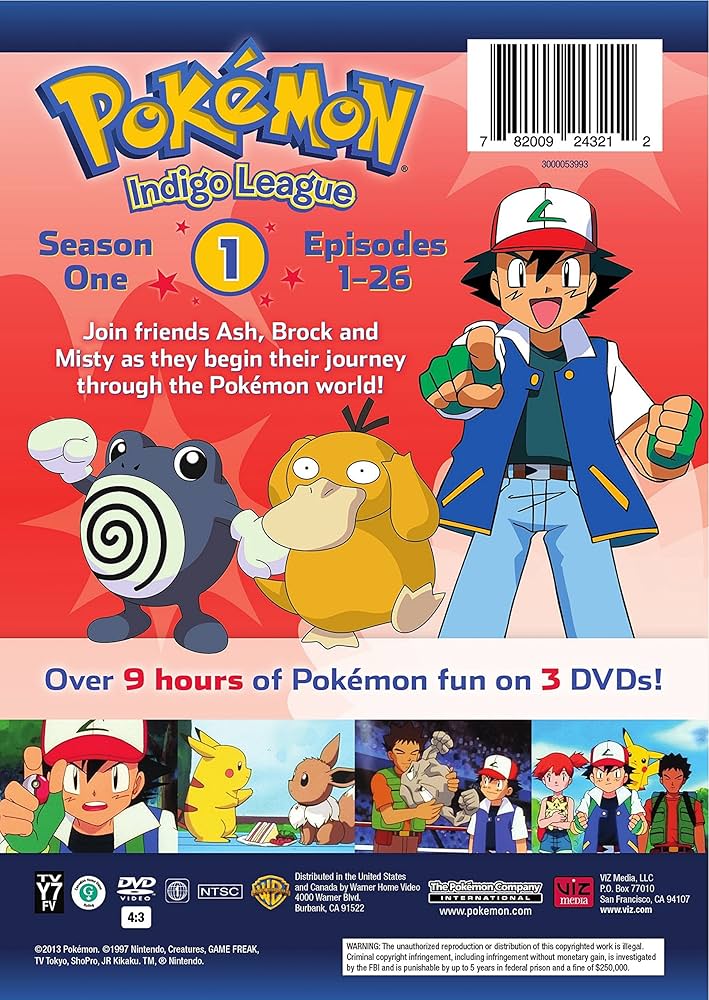 Pokémon ポケモン　Indigo League 英語DVD Amazon.com: Pokémon Indigo League: Season 1 : Movies & TV