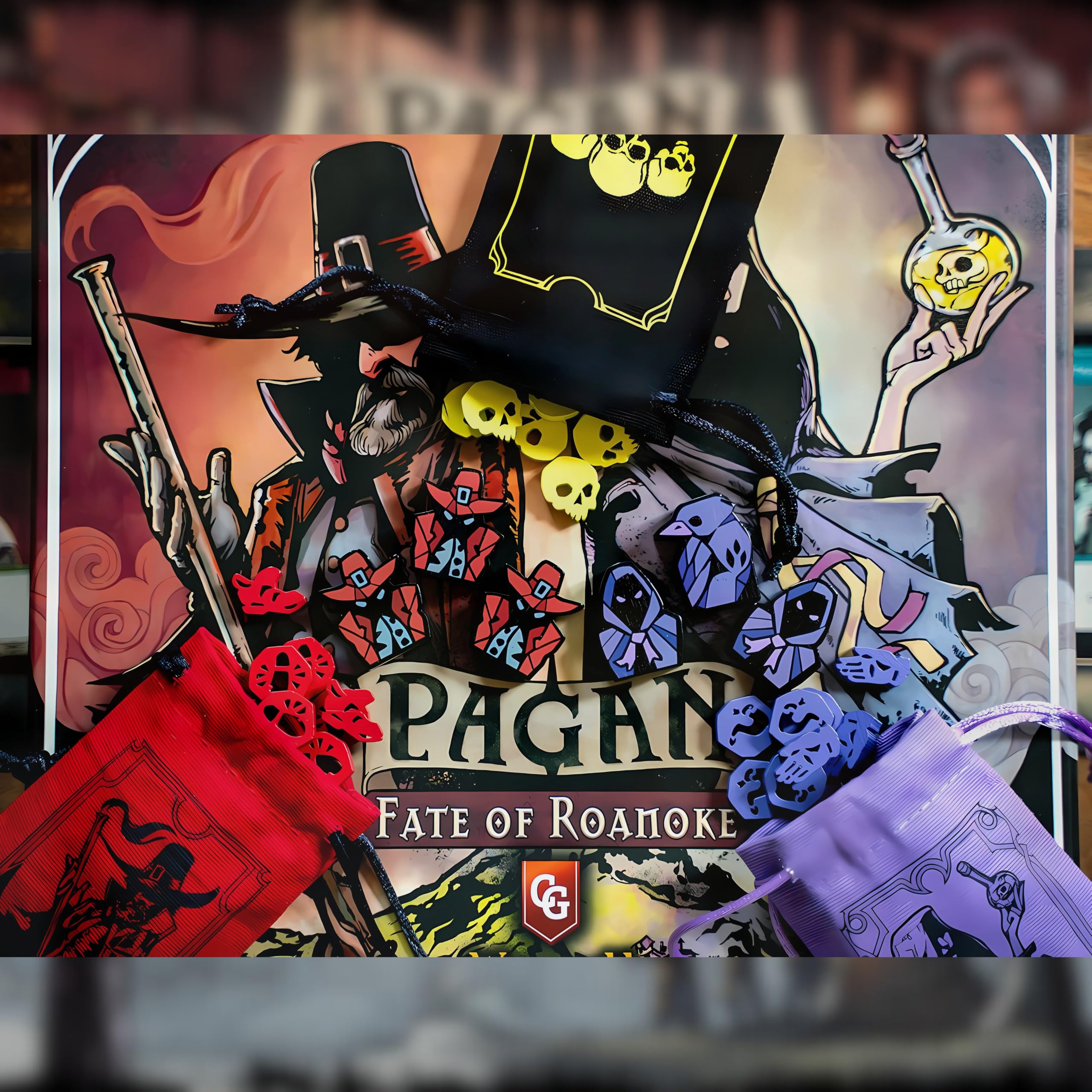 Capstone Games | Pagan Fate of Roanoke | Board Game | Base Game | 2 Players Ages 12+