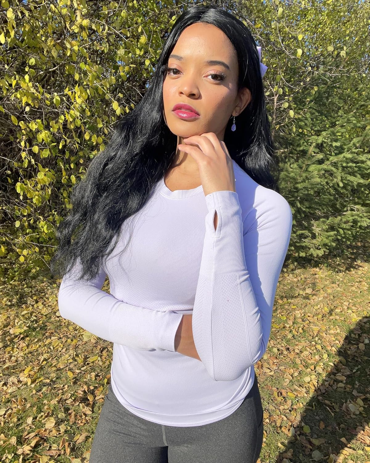 Stelle Womens Seamless Workout Top Yoga Athletic Shirt Sports Underscrub - Image 3