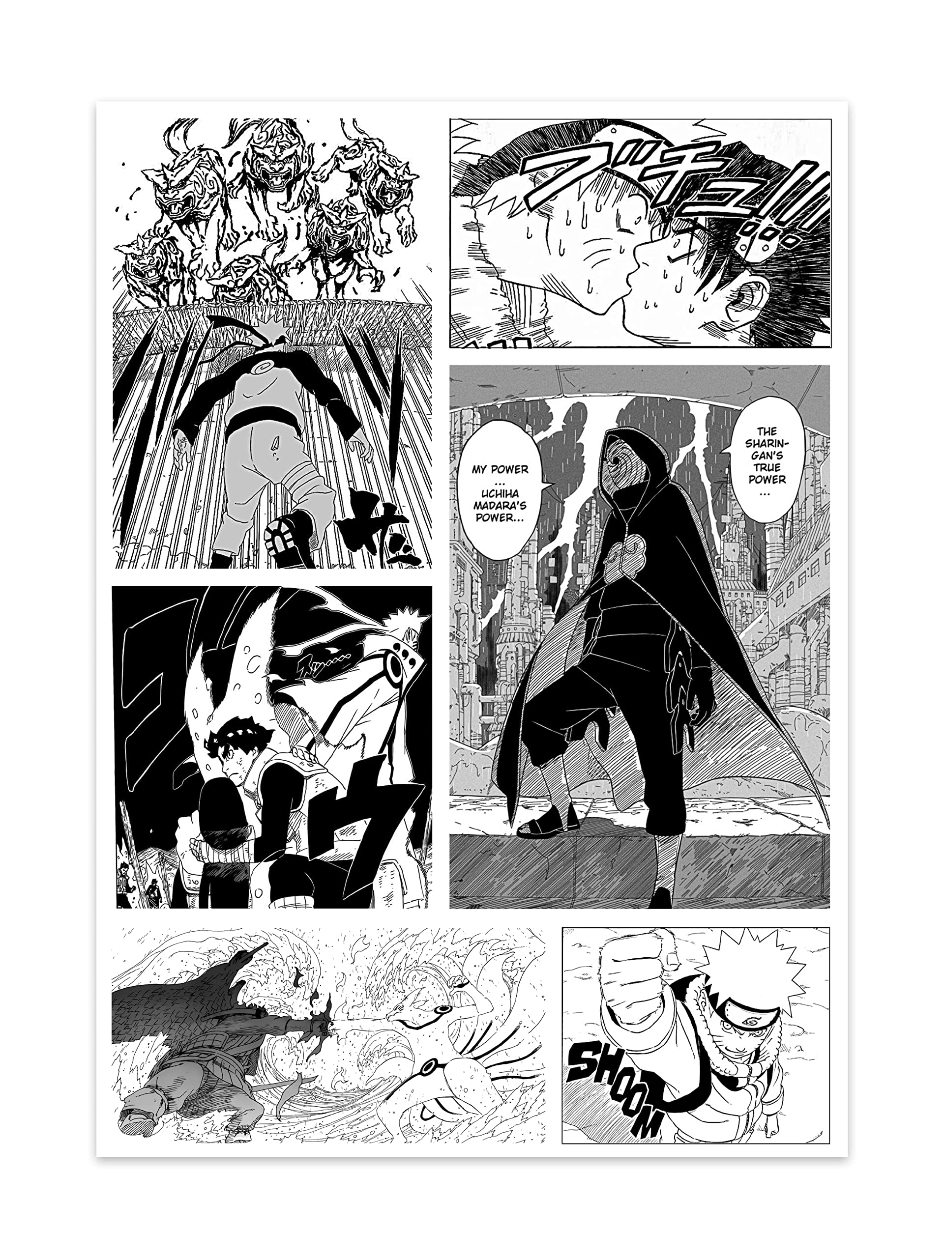 FADDY NATIVE Anime Inspired Shinobi Manga Panel 20 Waterproof Non-tearable Wall Posters 125 Micron sheet Size A3 (16.5x11.7 inch)