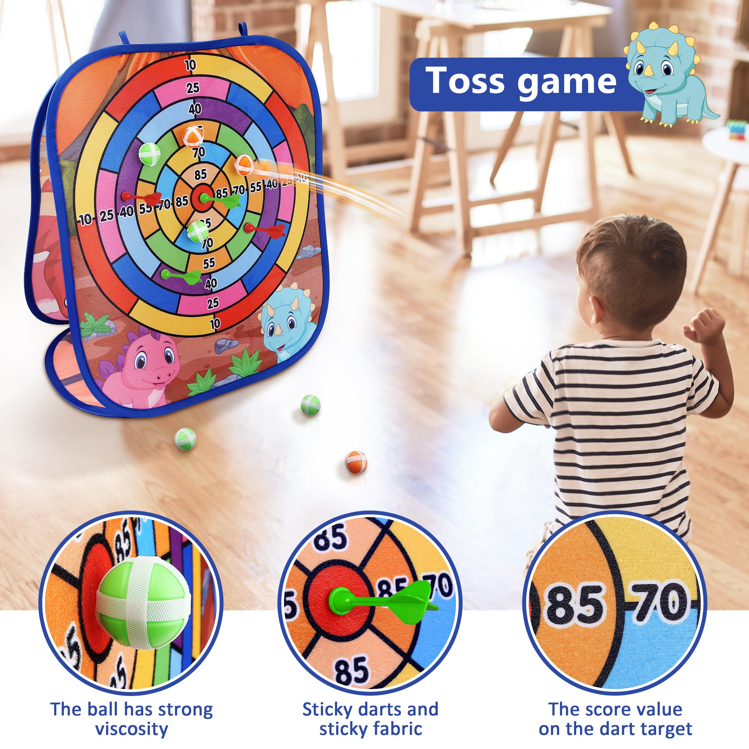 Animal Bean Bag Toss Game Toy Outdoor Toss Game, Family Party Party Supplies for Kids, Gift for Boys Birthday or Christmas for Toddlers Ages 3 4 5 6 Year Old